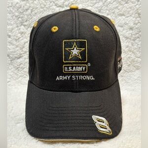 Chase NASCAR Dale Earnhardt Jr #8 US Army Strong Sample Hat Black Strapback